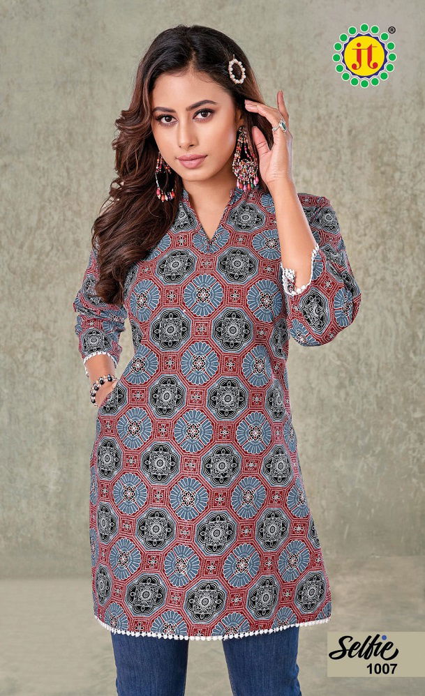 Selfie Vol 2 By Jt Cotton Printed Fancy Ladies Top Wholesale Price In Surat
